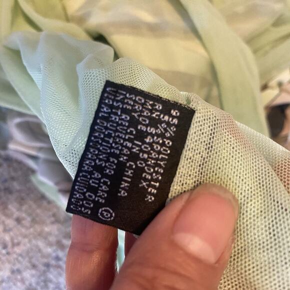 Y2K KASPER V Neck Babydoll Tank Top Jersey Knit Sleeveless Beach Summer Women16P - Picture 8 of 9